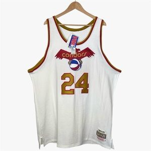 VINTAGE Mitchell & Ness 'Mike Lewis # 24' jersey size: 56